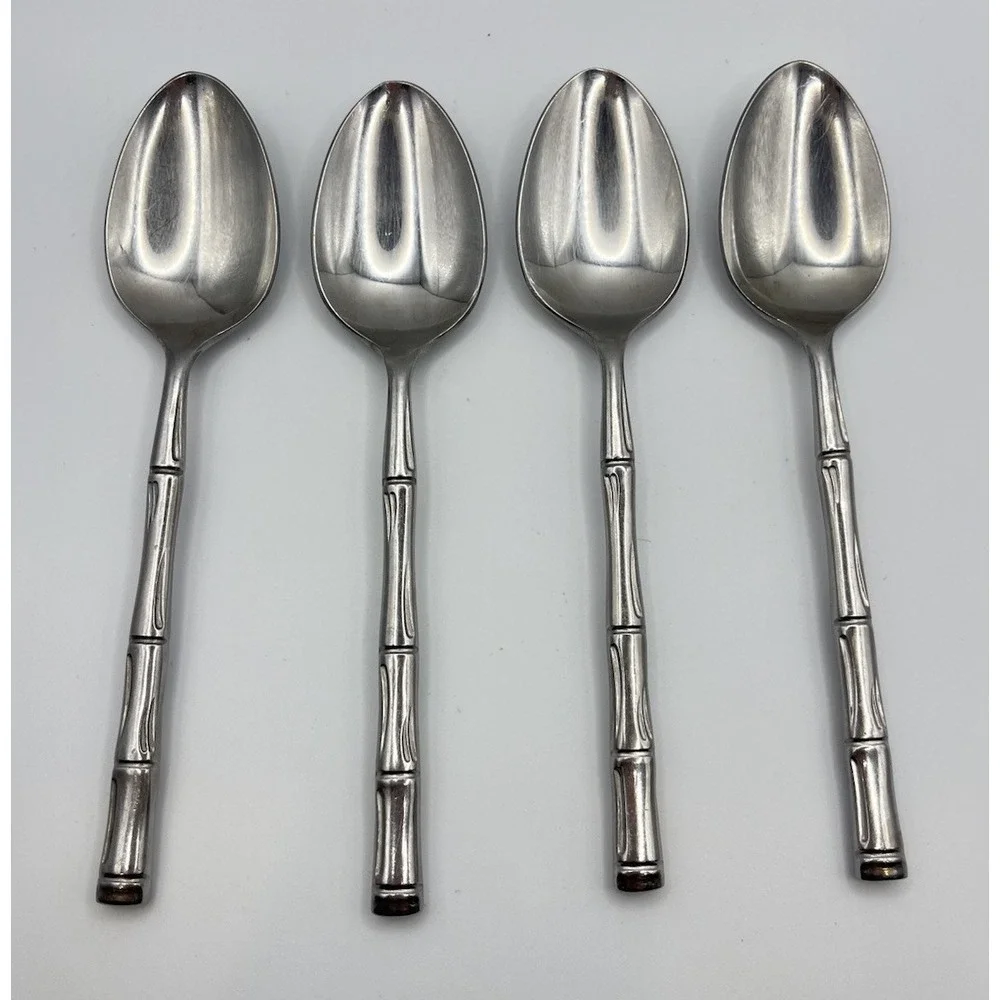 Reed & Barton Rebacraft Regal Bamboo Teaspoons 6-1/4